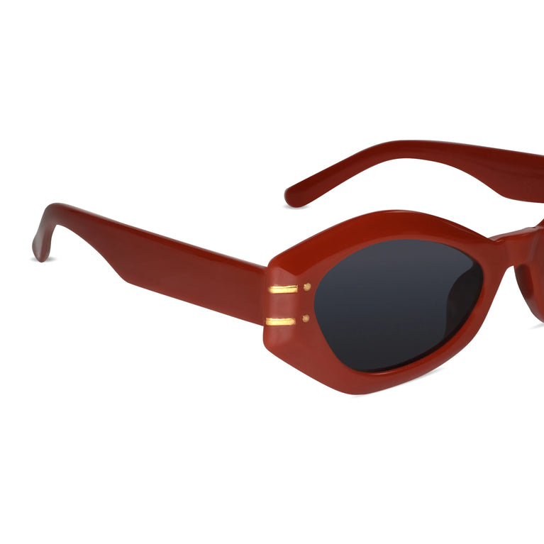 Bold cateye Red Sunglasses for women