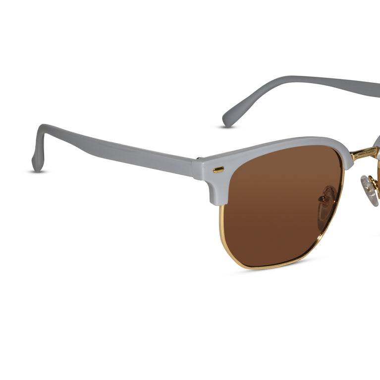 white Rectangular Sunglasses for  men & women