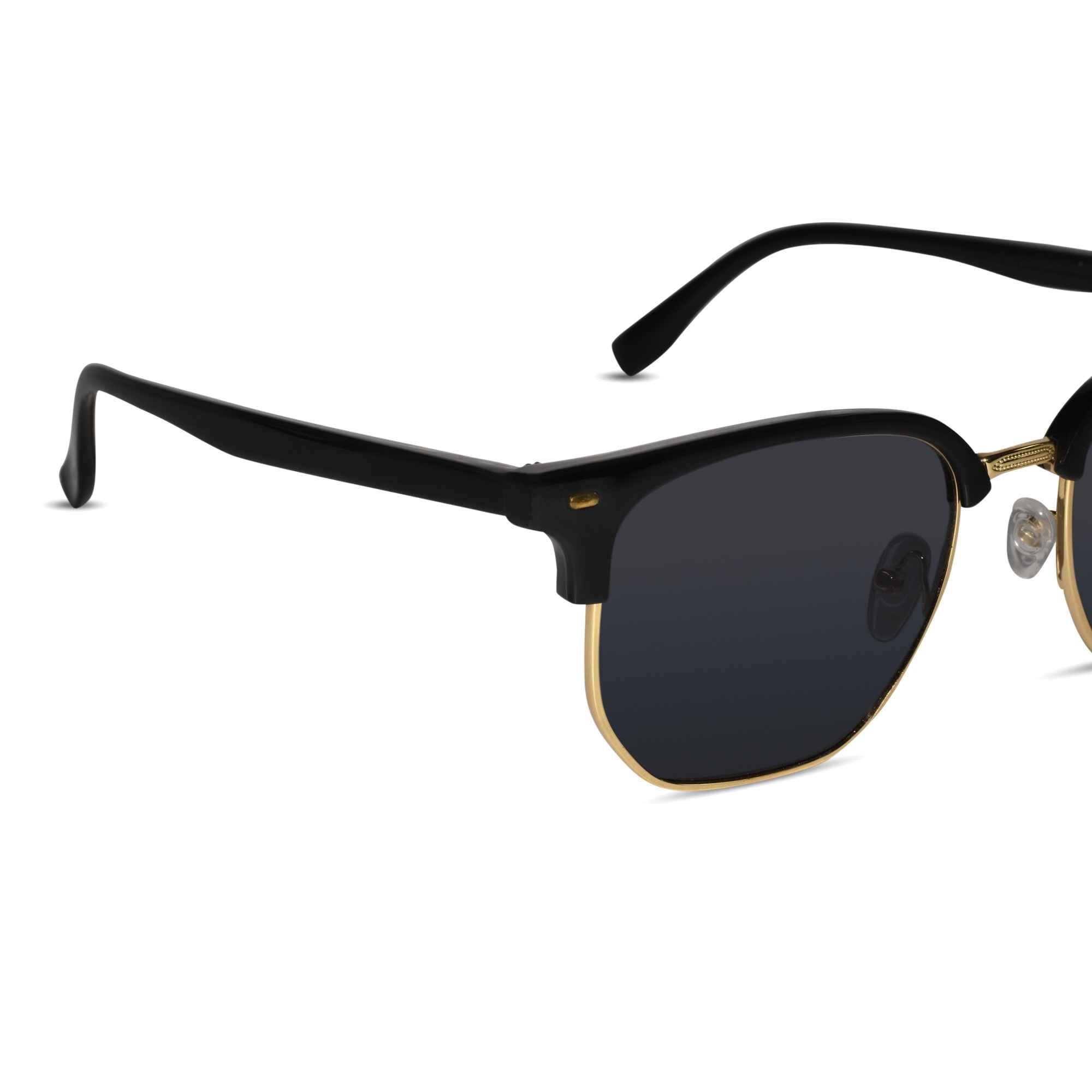Black Golden  Clubmaster Sunglasses For Women & Men