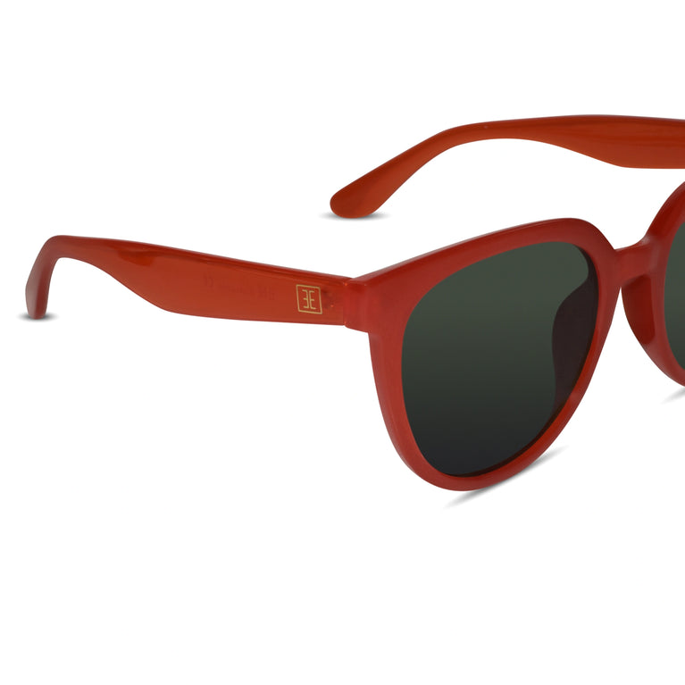 Classic cat eye red sunglasses for women