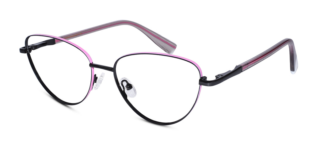 pink cateye eyeglasses for women