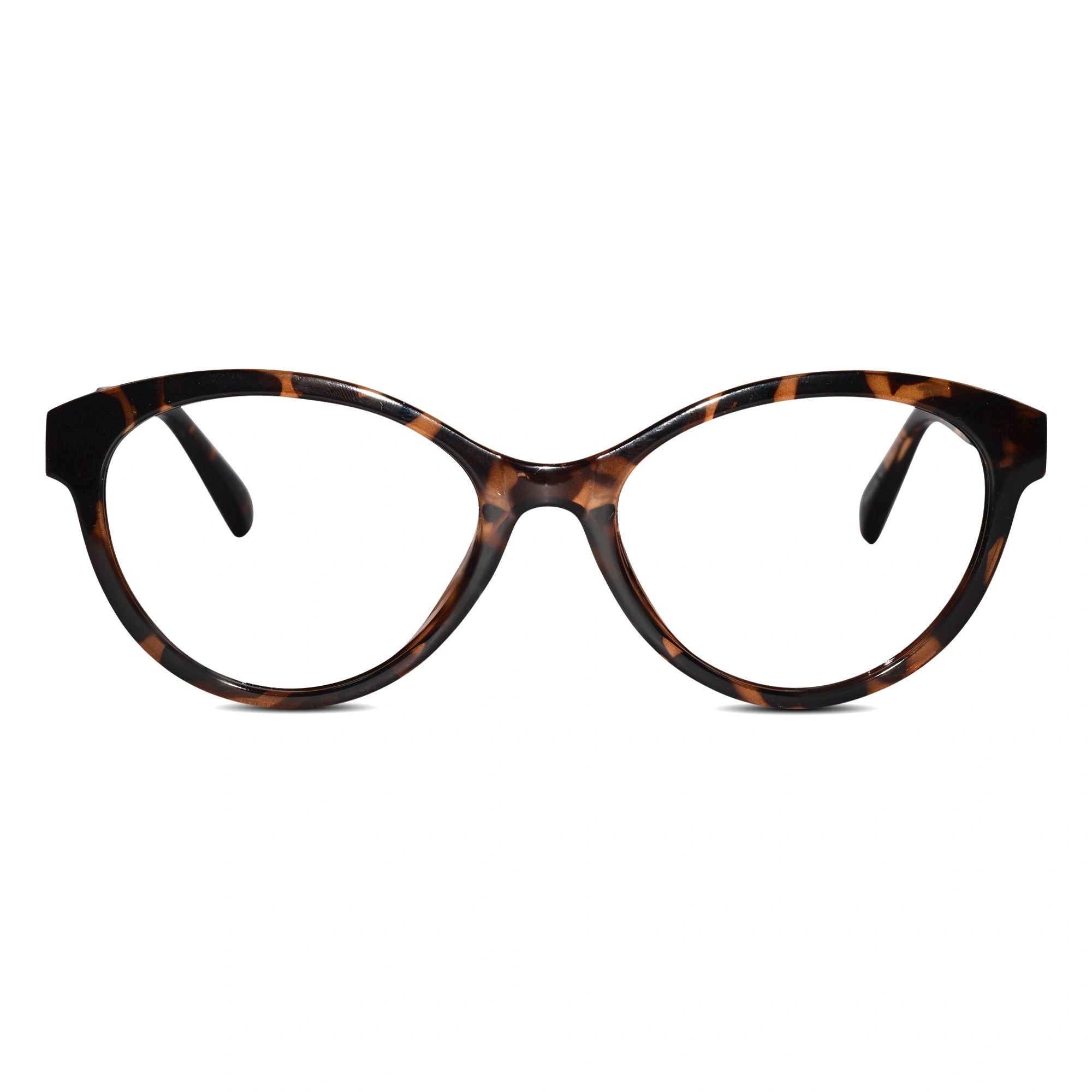 Designer Animal Print Cateye Eyeglasses For Women ELE9035-BRN
