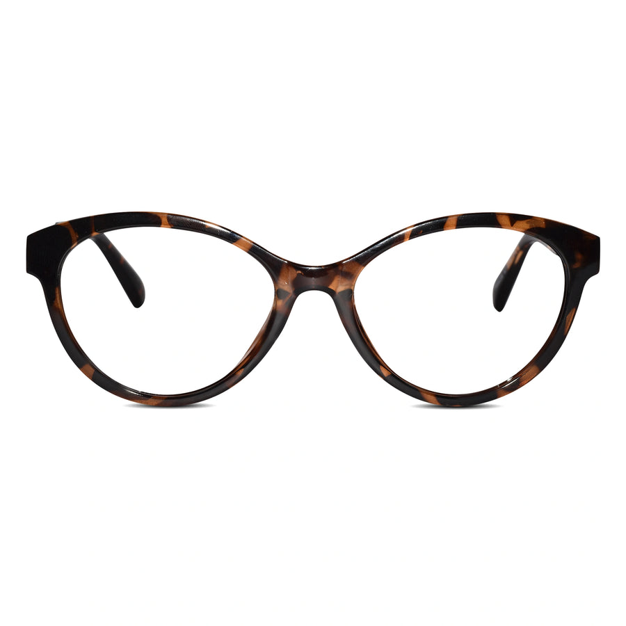 Designer Animal Print Cateye Eyeglasses For Women