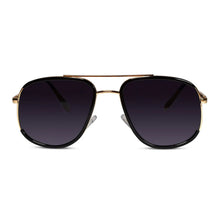 Designer Aviator Pilot Golden / Black Sunglasses For Men & Women