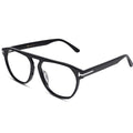 Designer Black Acetate Aviator Eyeglasses LKE5676-BLK