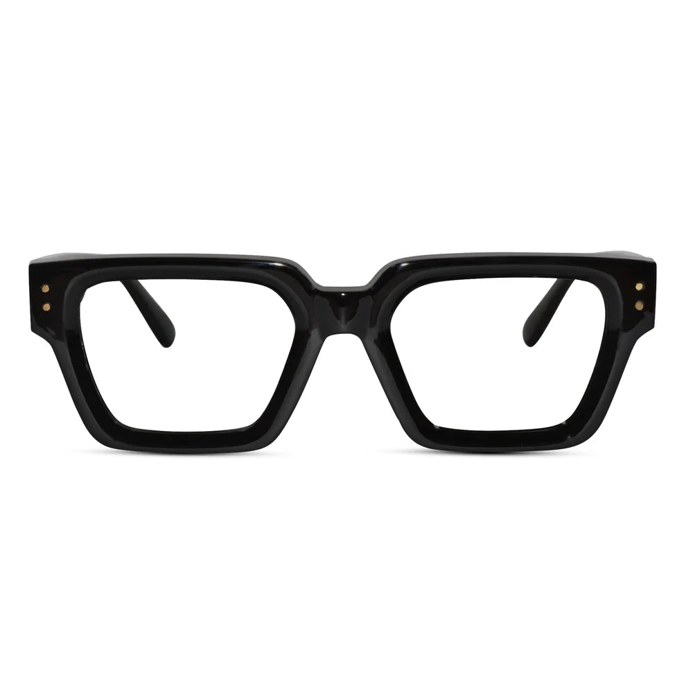 Designer White Bold Wayfarer Eyeglasses