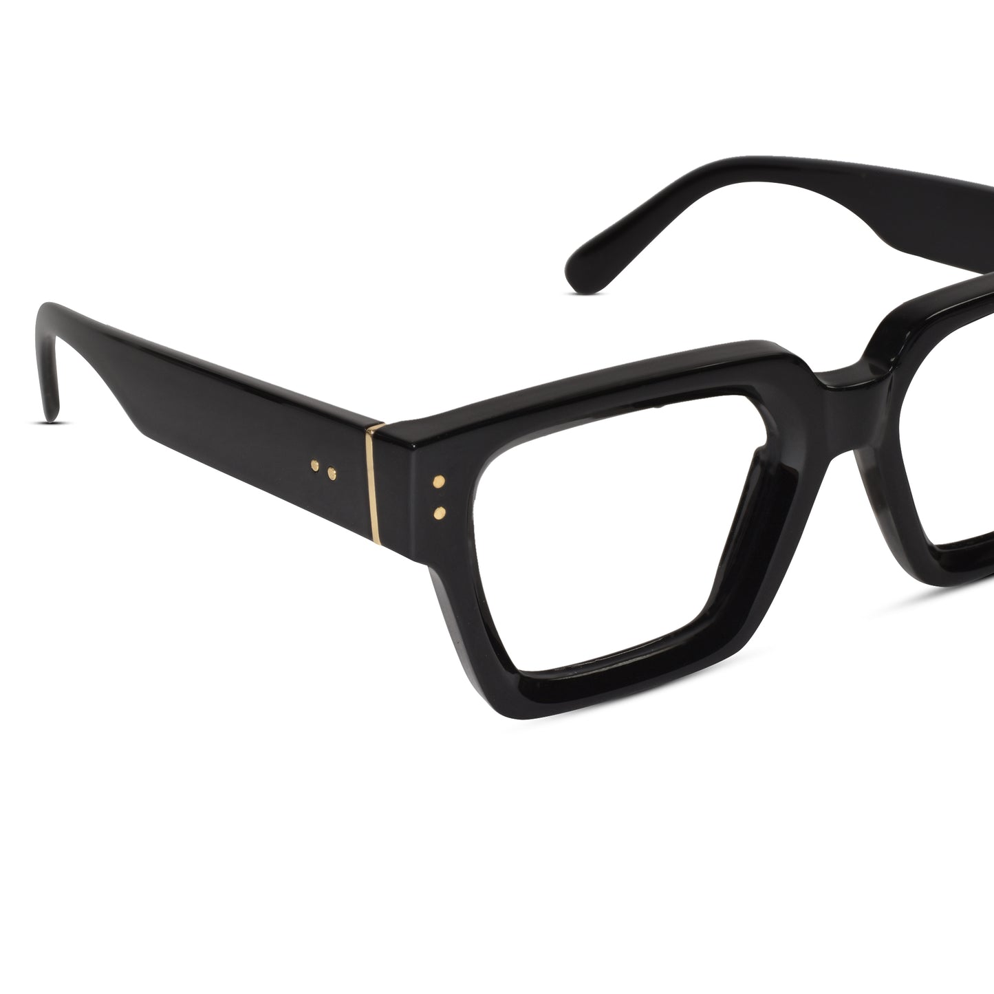 Designer Black Bold Wayfarer Eyeglasses