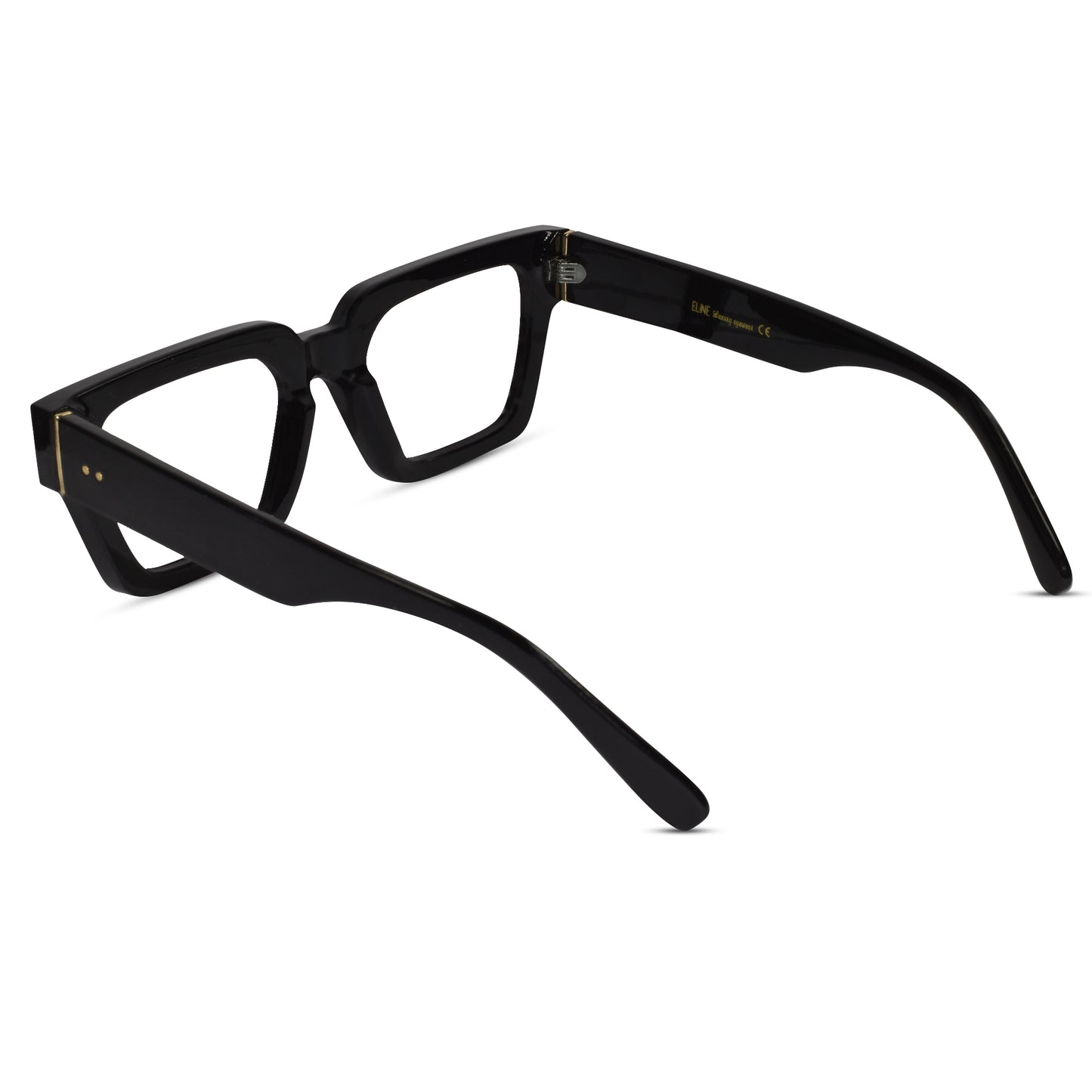 Designer Black Bold Wayfarer Eyeglasses