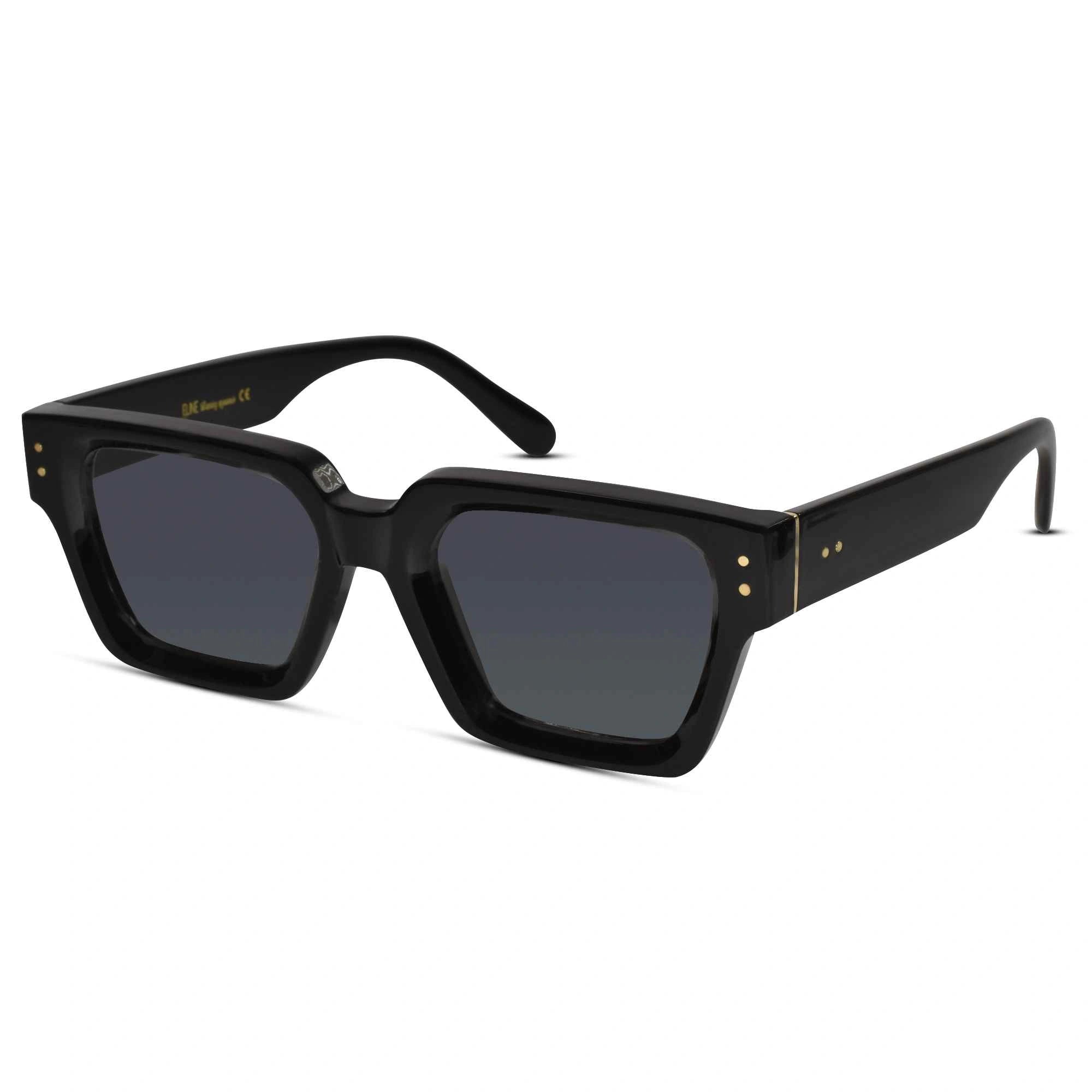 Designer Black Bold Wayfarer Sunglasses-ELS800-BLK