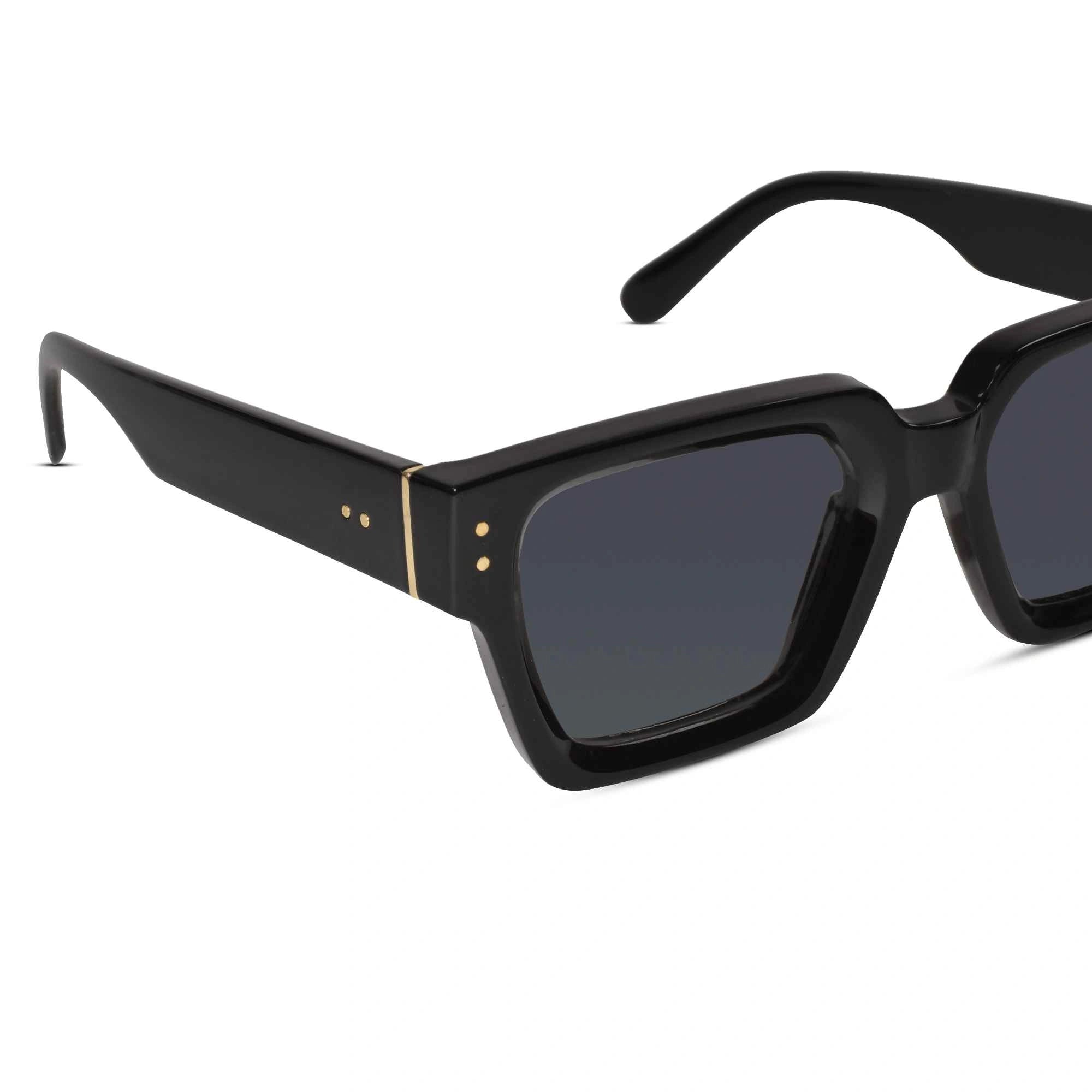 Designer Black Bold Wayfarer Sunglasses-ELS800-BLK