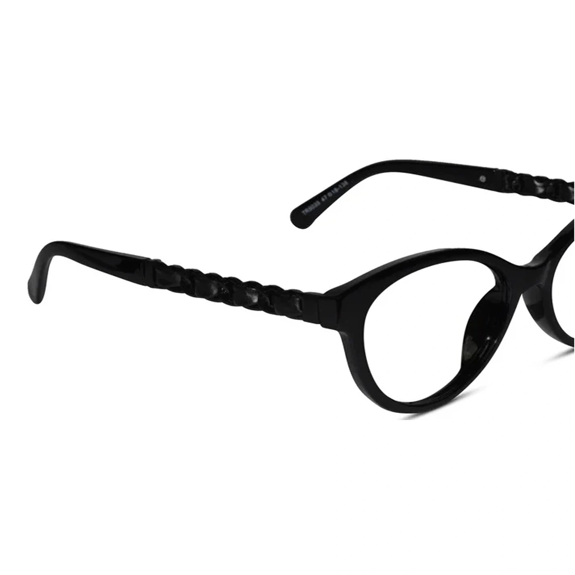 Designer Black Cateye Eyeglasses For Women ELE9035-BLK