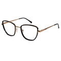 Designer Black Gold Cateye Eyeglasses For Women LKE11923-BLK