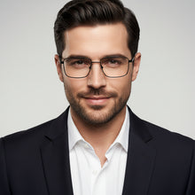 Designer Black Rectangular Eyeglasses For Men