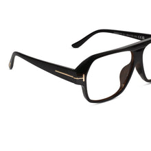 Designer Brown Retro Rectangular Eyeglasses For Men