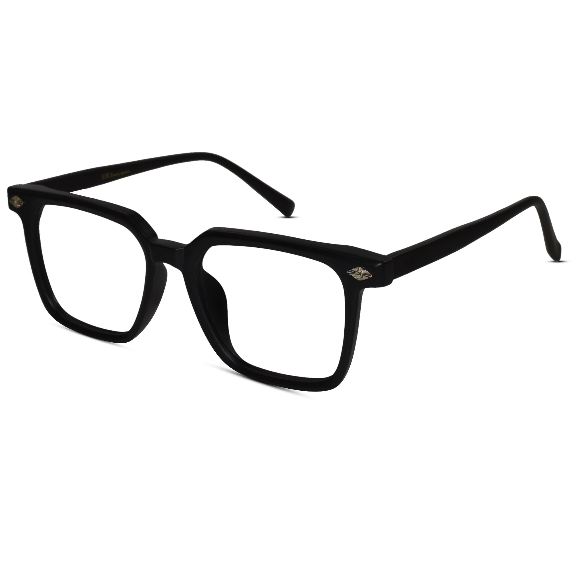 Designer Black Square Eyeglasses For Men & Women ELE7128-BLK