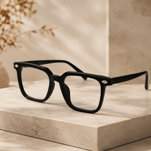 Designer Black Square Eyeglasses For Men & Women