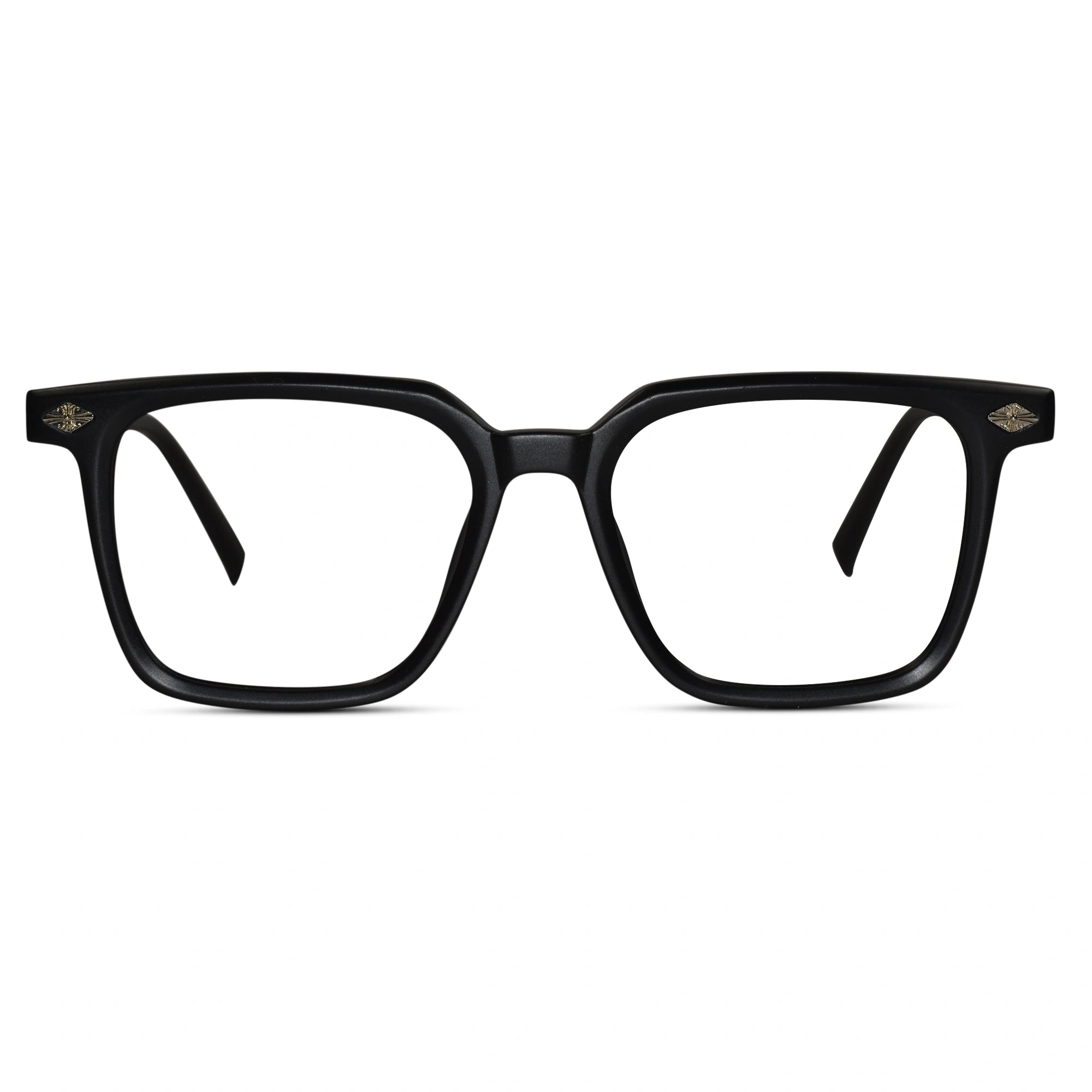 Designer Black Square Eyeglasses For Men & Women ELE7128-BLK