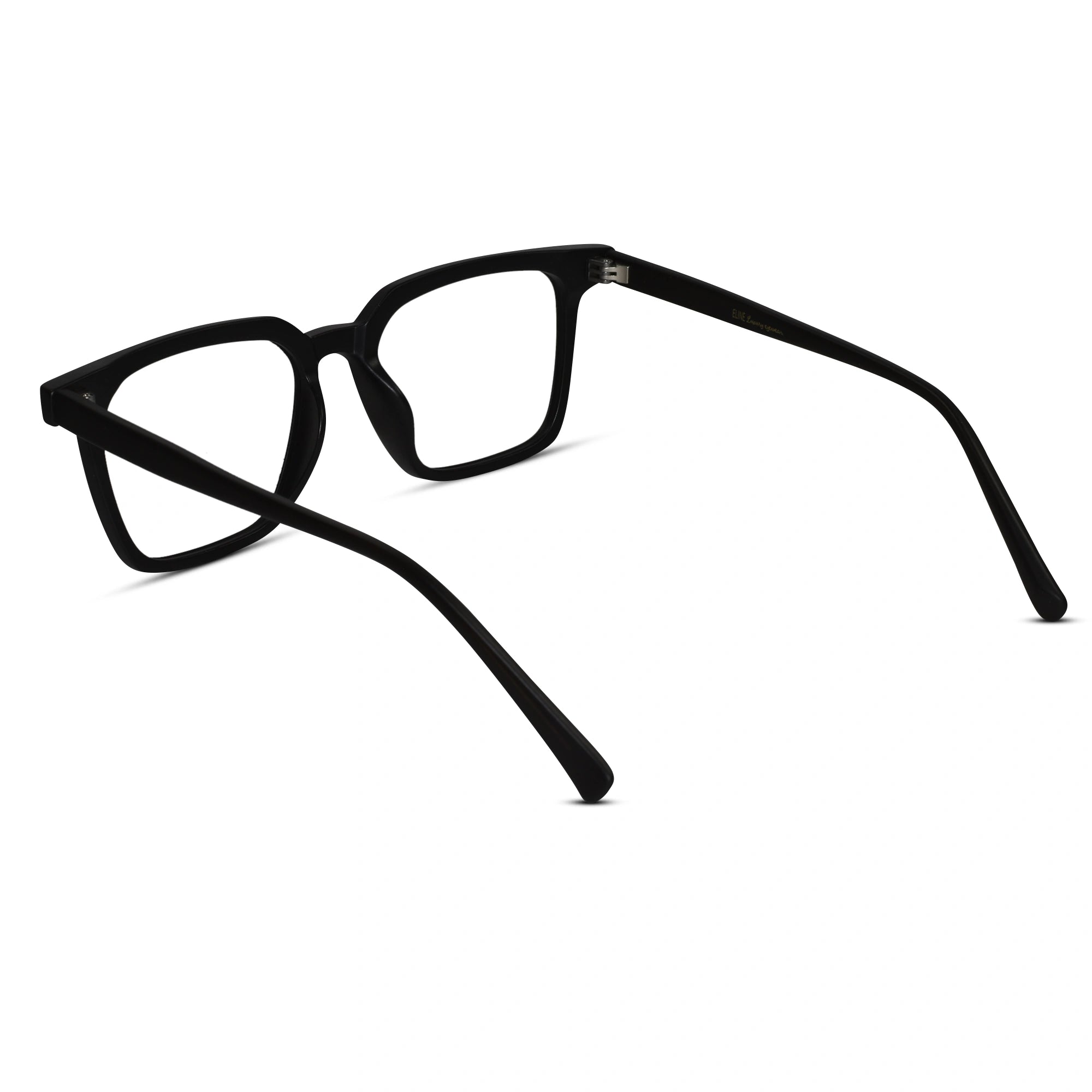 Designer Black Square Eyeglasses For Men & Women ELE7128-BLK