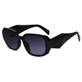 Designer bold crystal black sunglasses for women with sunlight protection dark lenses
