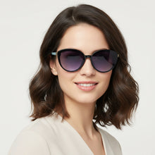 Designer Cat Eye Blue Sunglasses For Women