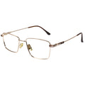 Designer Gold Rectangular Eyeglasses For Men ELE8802-GOLD