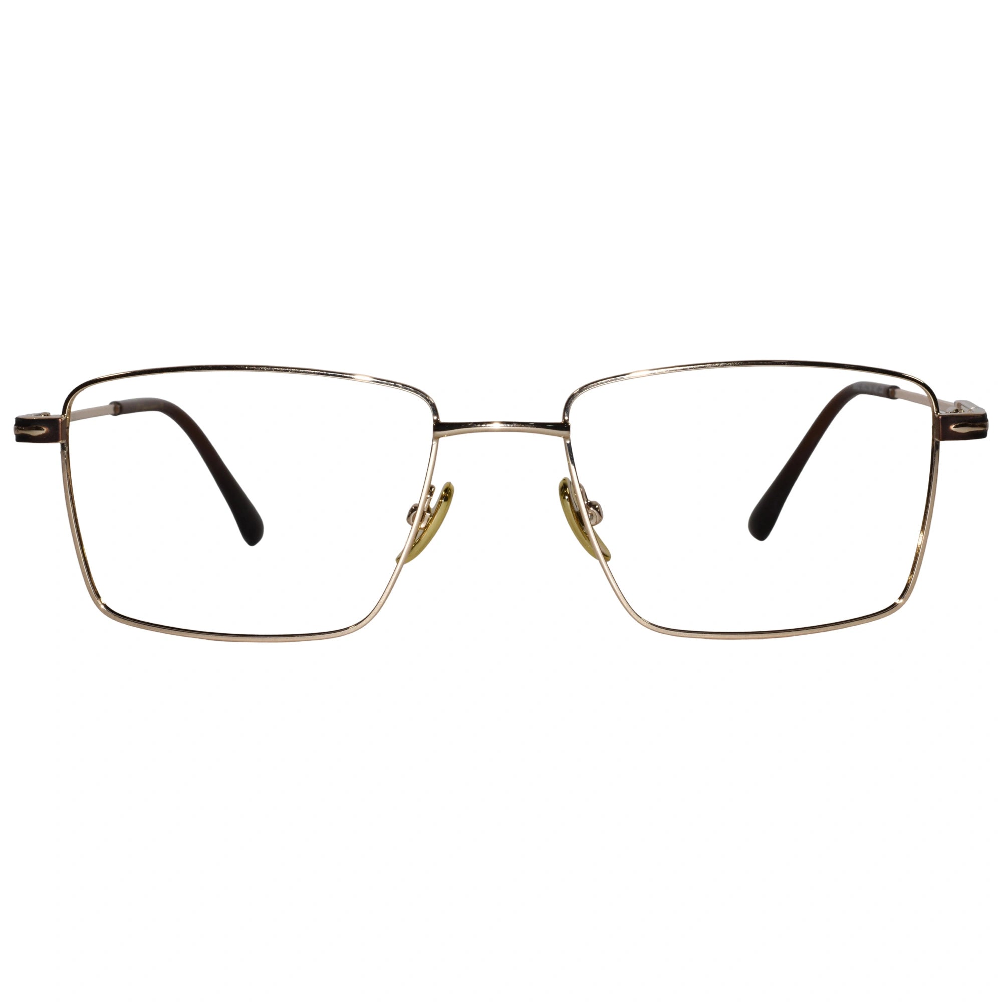 Designer Gold Rectangular Eyeglasses For Men ELE8802-GOLD