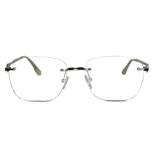 Designer Golden Frameless Rectangular Computer Glasses