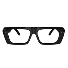 Designer Sleek Black Rectangular Eyeglasses