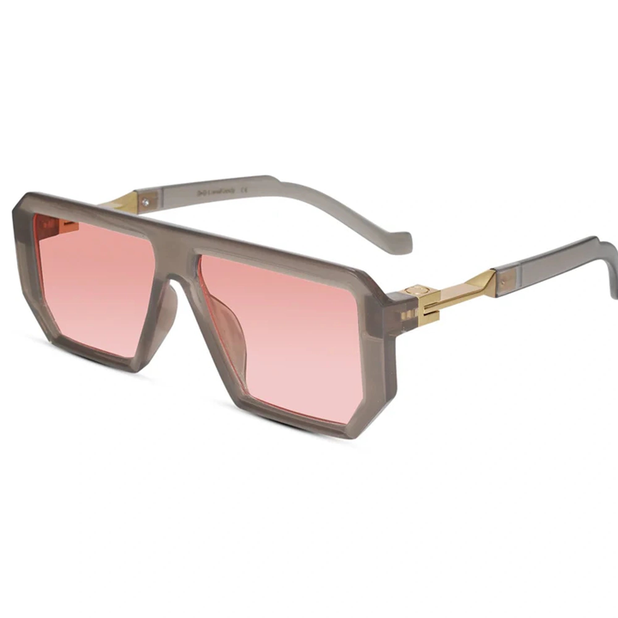 Designer Tint Retro Grey Sunglasses For Men LKS8725-GRY