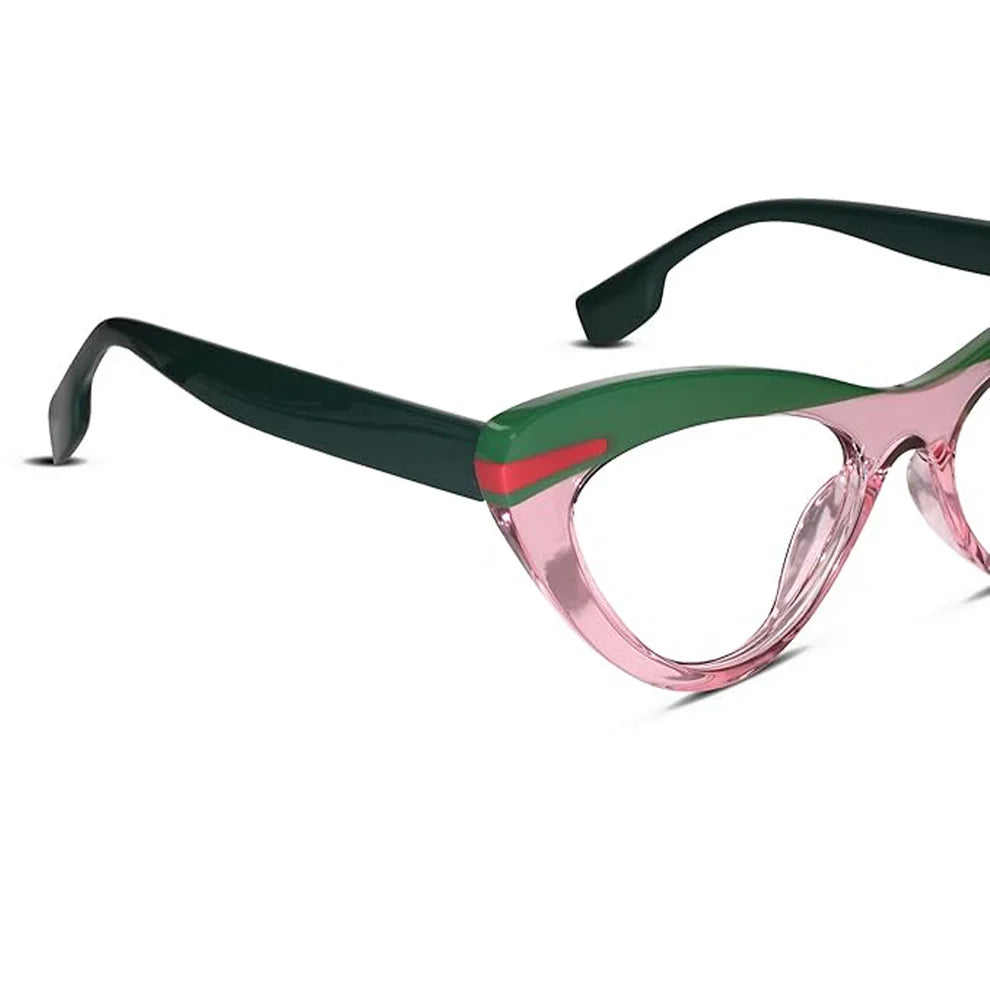 Dual Tone Blue Cat eye Eyeglasses For Women