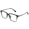 Dual-Tone Rectangular Eyeglasses For Men & Women ELE98011-GRY