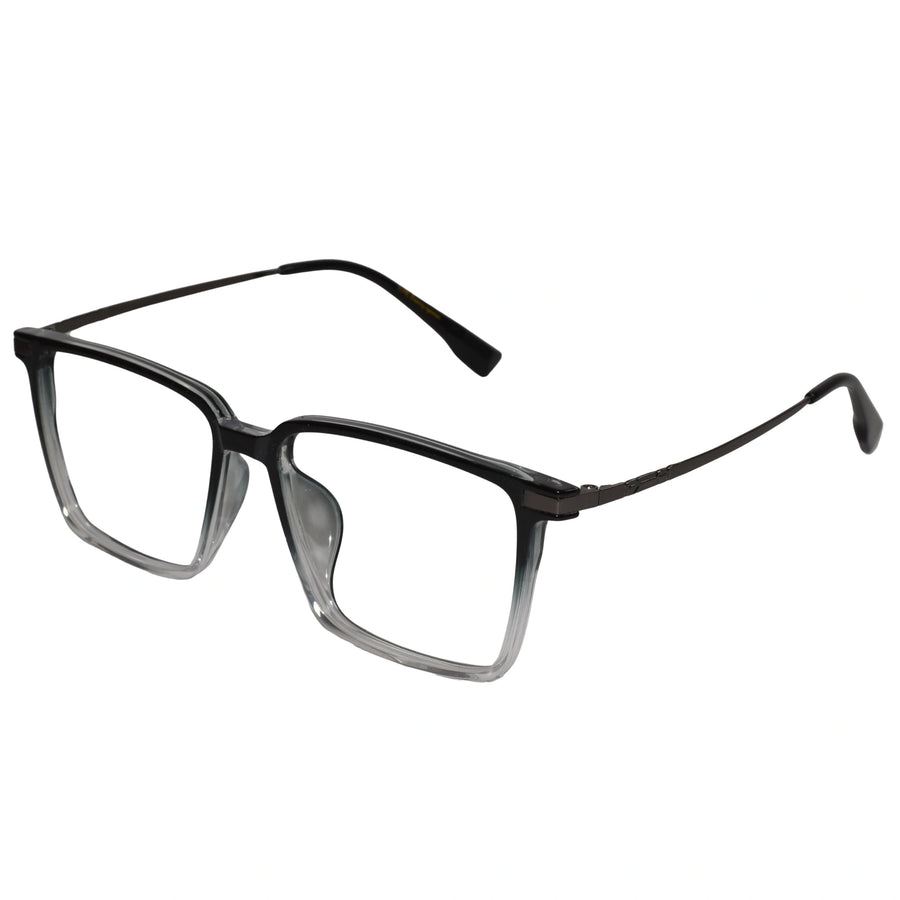 Dual-Tone Rectangular Eyeglasses For Men & Women