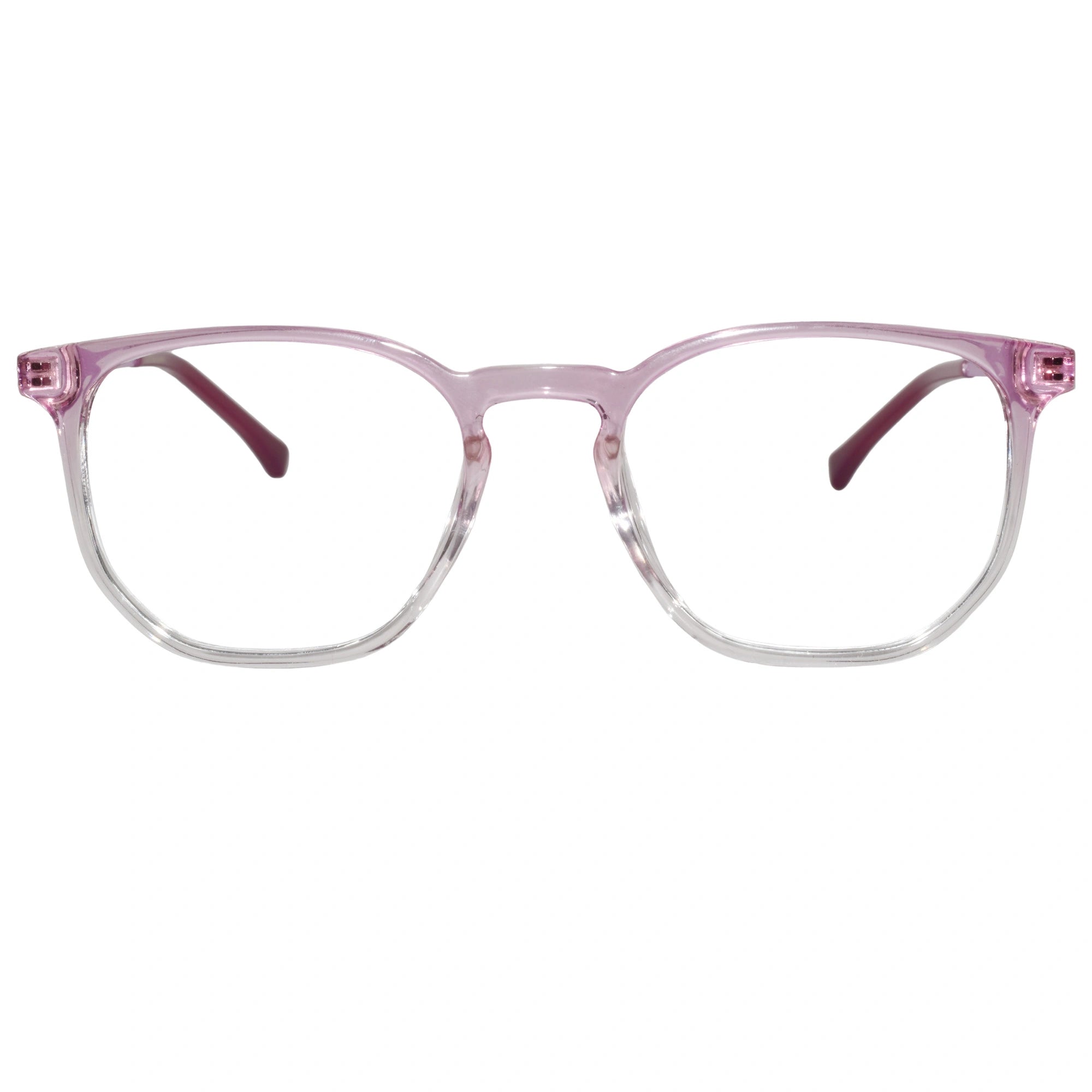 Dual-Tone Square Eyeglasses For Women LKE30006-PNK