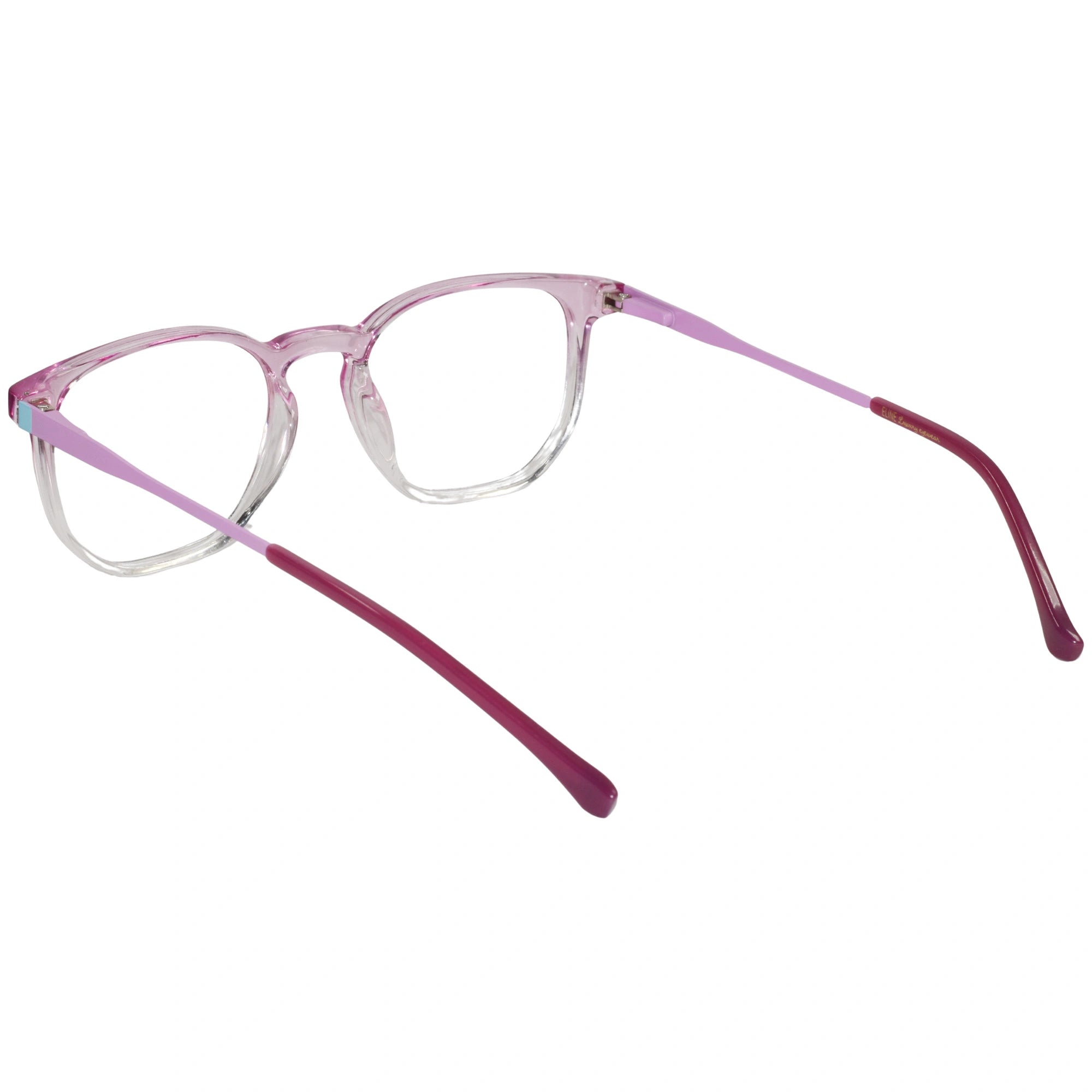 Dual-Tone Square Eyeglasses For Women LKE30006-PNK
