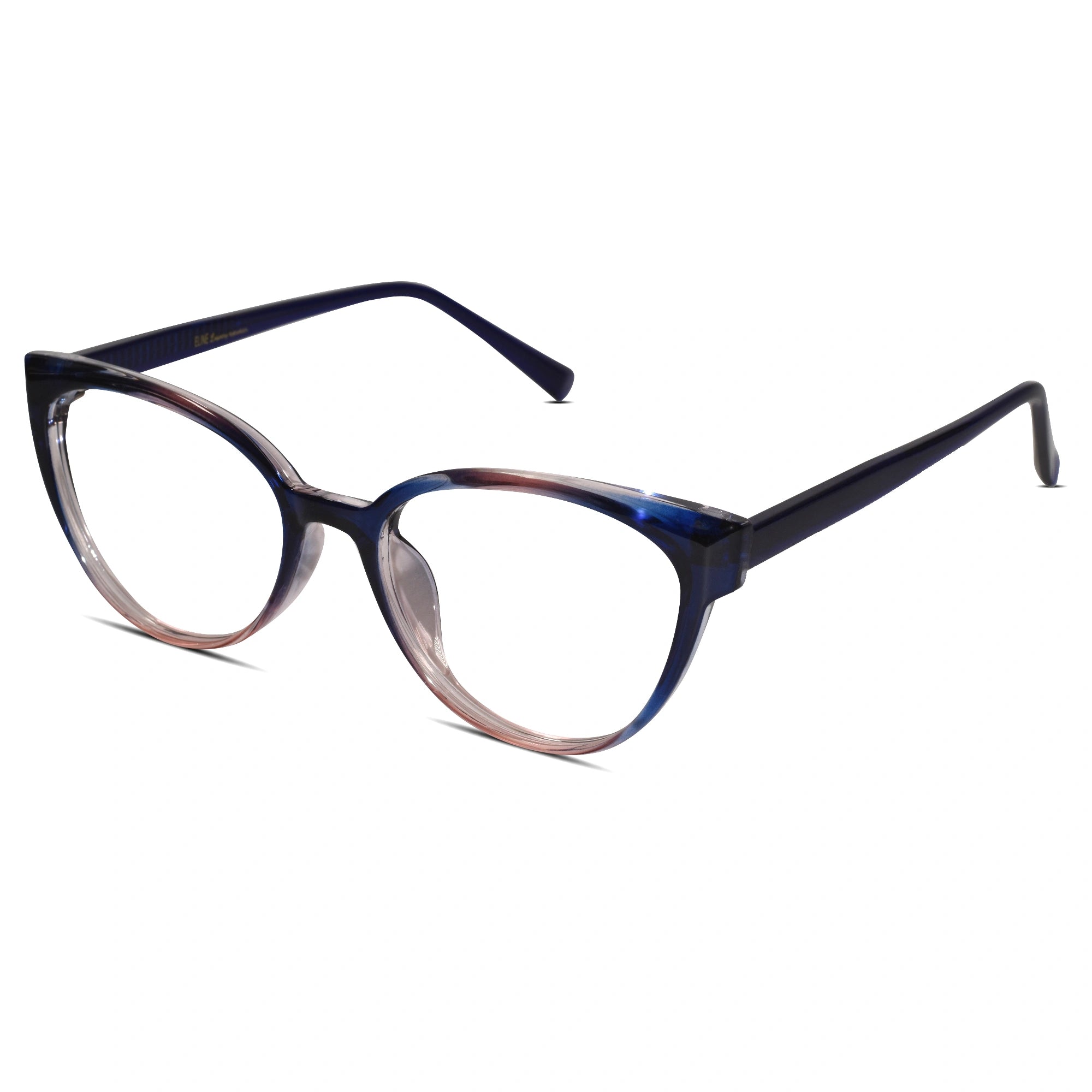 Dual Tone Cateye Eyeglasses For Women ELE7203-BLU
