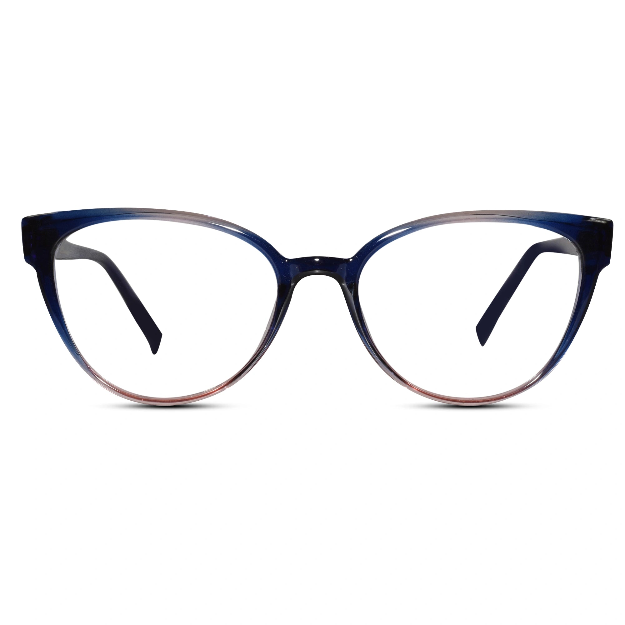 Dual Tone Cateye Eyeglasses For Women ELE7203-BLU