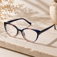 Dual Tone Cateye Eyeglasses For Women