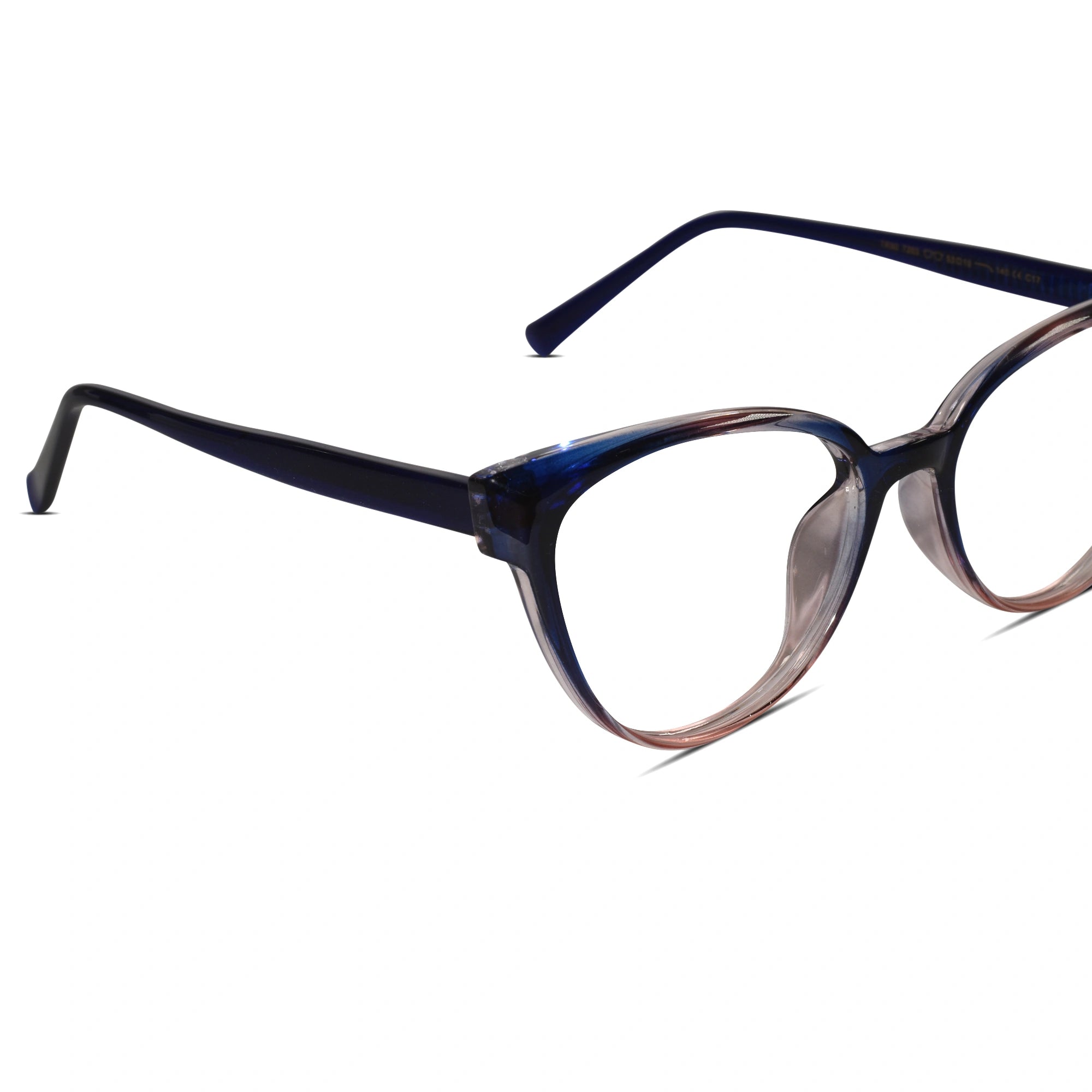 Dual Tone Cateye Eyeglasses For Women ELE7203-BLU