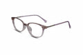 Dual Tone Purple Transparent Cat Eye Glasses For Women LKE30318-PURPL