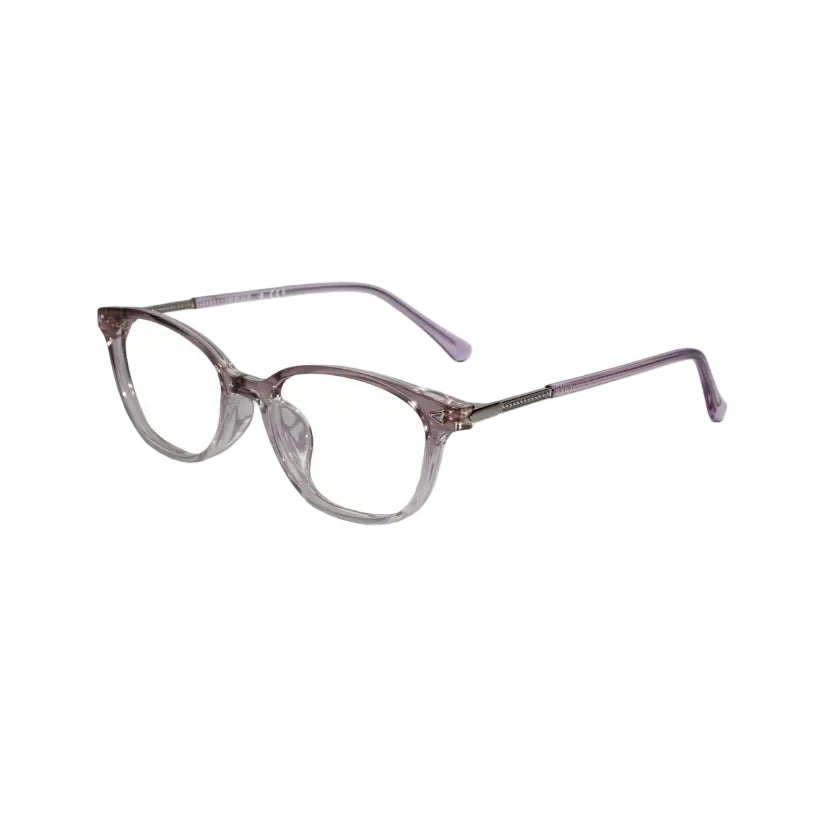 Dual Tone Purple Transparent Cat Eye Glasses For Women