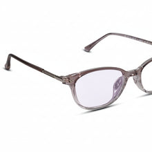 Dual Tone Purple Transparent Cat Eye Glasses For Women