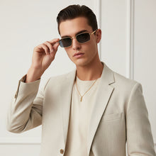 ELINE Classic Retro Rectangular Sunglasses for Men & Women
