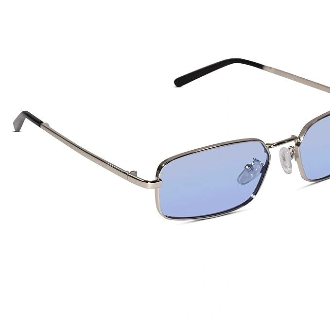 ELINE Classic Retro Rectangular Sunglasses for Men & Women  ELS3032-SLV