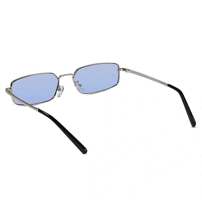 ELINE Classic Retro Rectangular Sunglasses for Men & Women  ELS3032-SLV