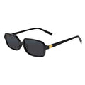 ELINE Retro Rectangle Sunglasses for Men & Women ELS2029-BLK