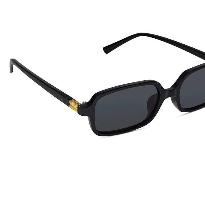 ELINE Retro Rectangle Sunglasses for Men & Women ELS2029-BLK