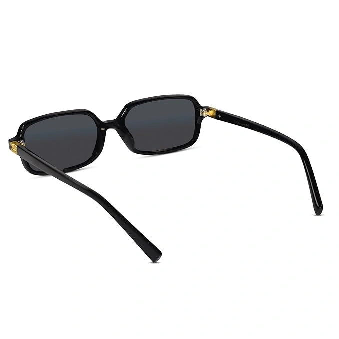 ELINE Retro Rectangle Sunglasses for Men & Women ELS2029-BLK