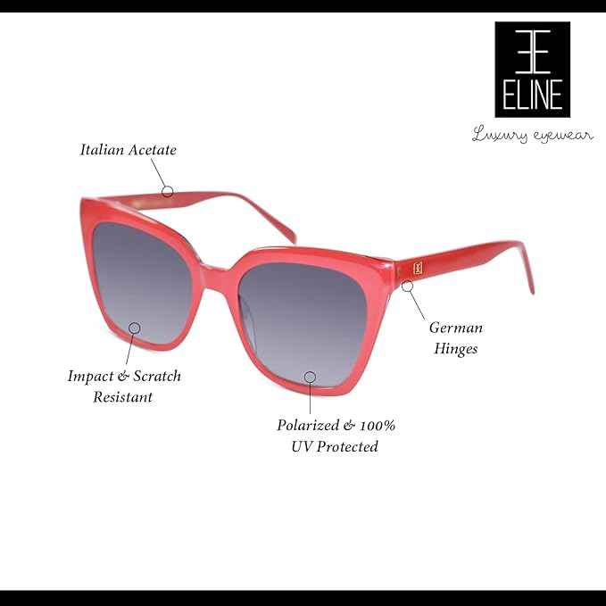 Luxury sunglasses Acetate Full Frame Cat eye Shape For Women