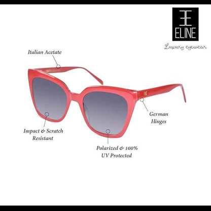 Luxury sunglasses Acetate Full Frame Cat eye Shape For Women