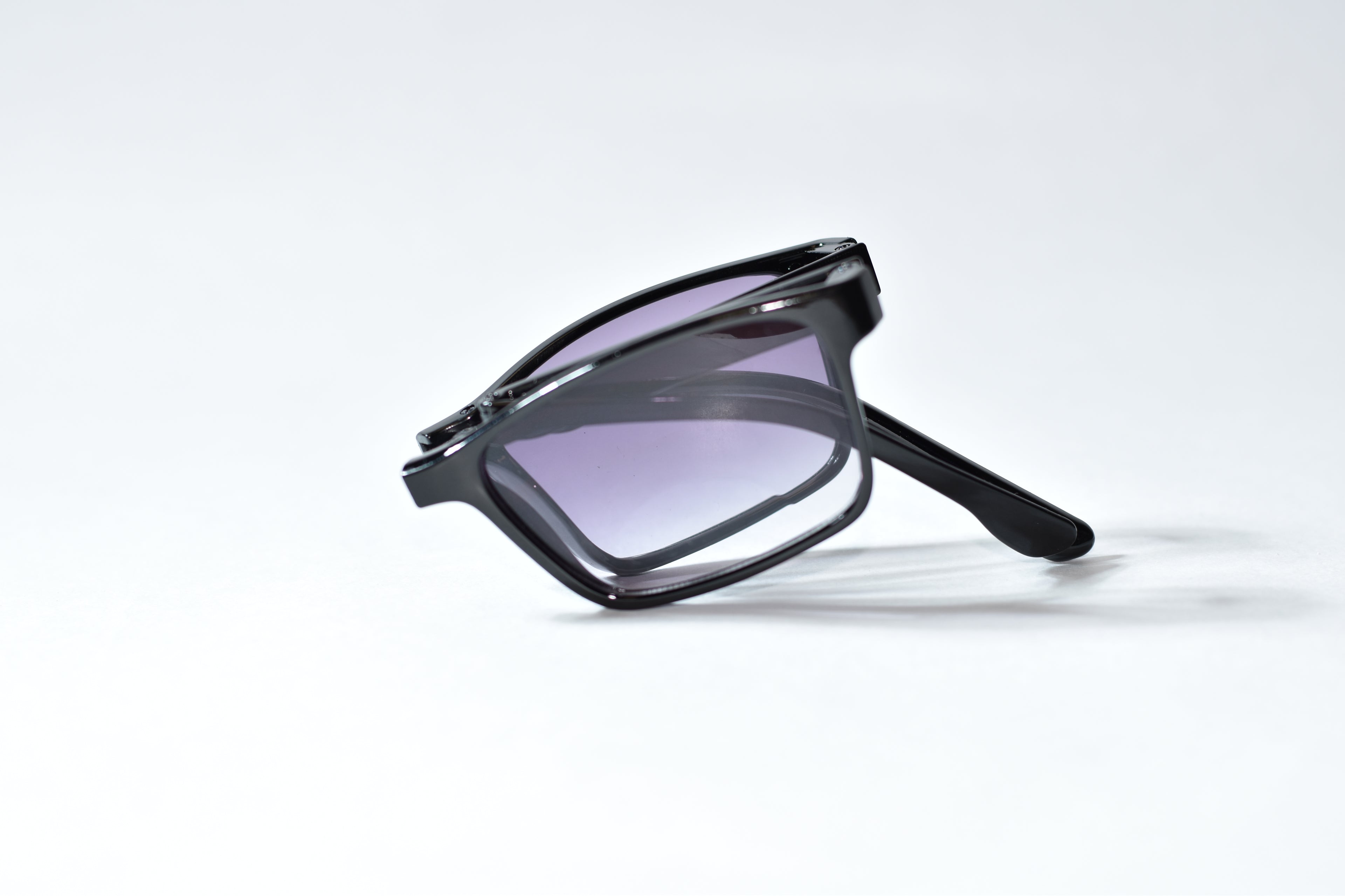 Kids Transparent Purple Square Sunglasses For Girls & Boy LKKS-809-Purple